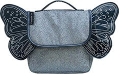 CARAMEL&CIE Boekentas - vlinder blauw