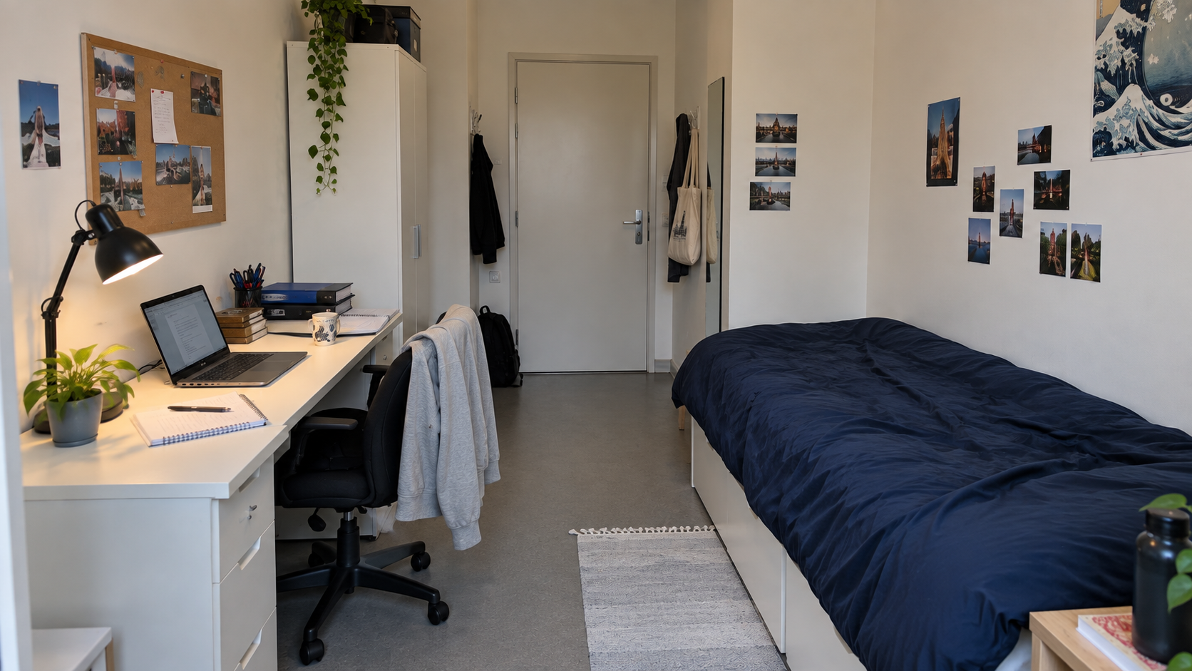Zo richt je een studentenkamer het beste in