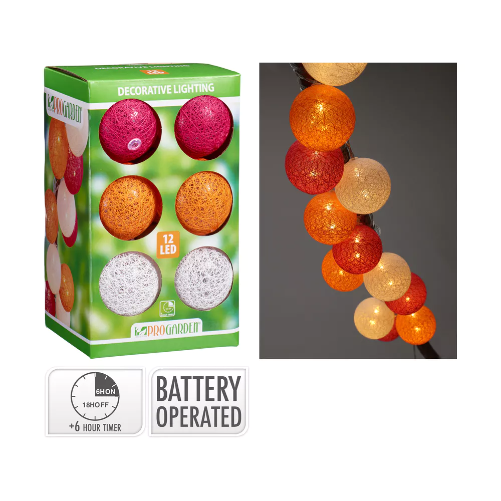 LED raffia verlichting - 12st.