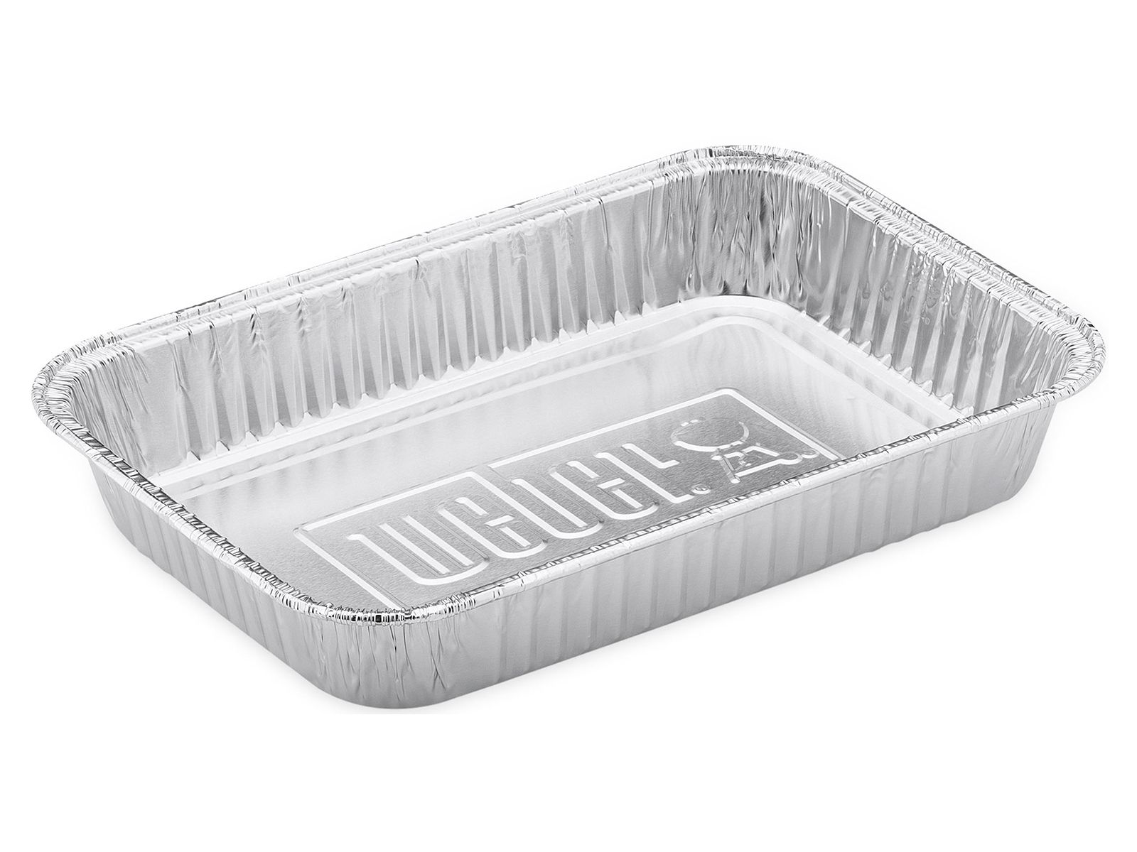 WEBER Lekbakjes aluminium klein - 10st. 086706  -3.6x15.2x21.8cm opvangen vet