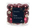 Kerstballen glas glans/mat mix 2.5cm - ossenbloed 24st. bloed rood - 24stuks