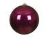 Kerstbal kunststof glans 20cm - ossenbloed (prijs per stuk)