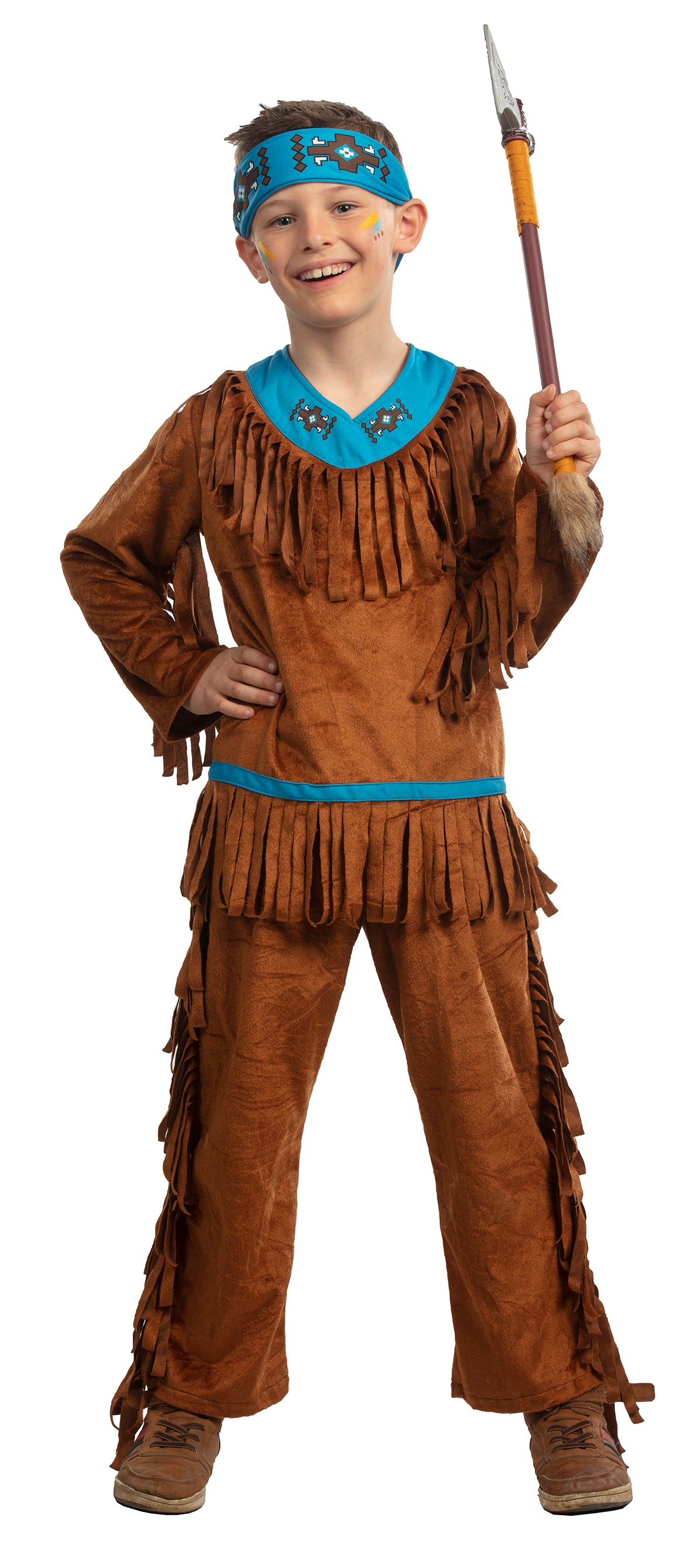 Verkleed kostuum indiaan jongen - 140