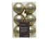 Kerstballen kunststof glans/mat mix 6cm - parel 12st. 12st.