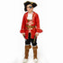 Verkleed kostuum kapitein piraat + acc.- 152