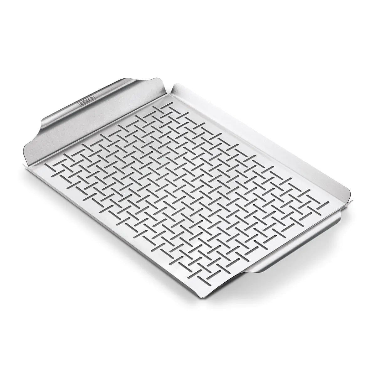 WEBER Grillpan deluxe rechthoekig - rvs voor houtskoolbarbecues vanaf 57cm