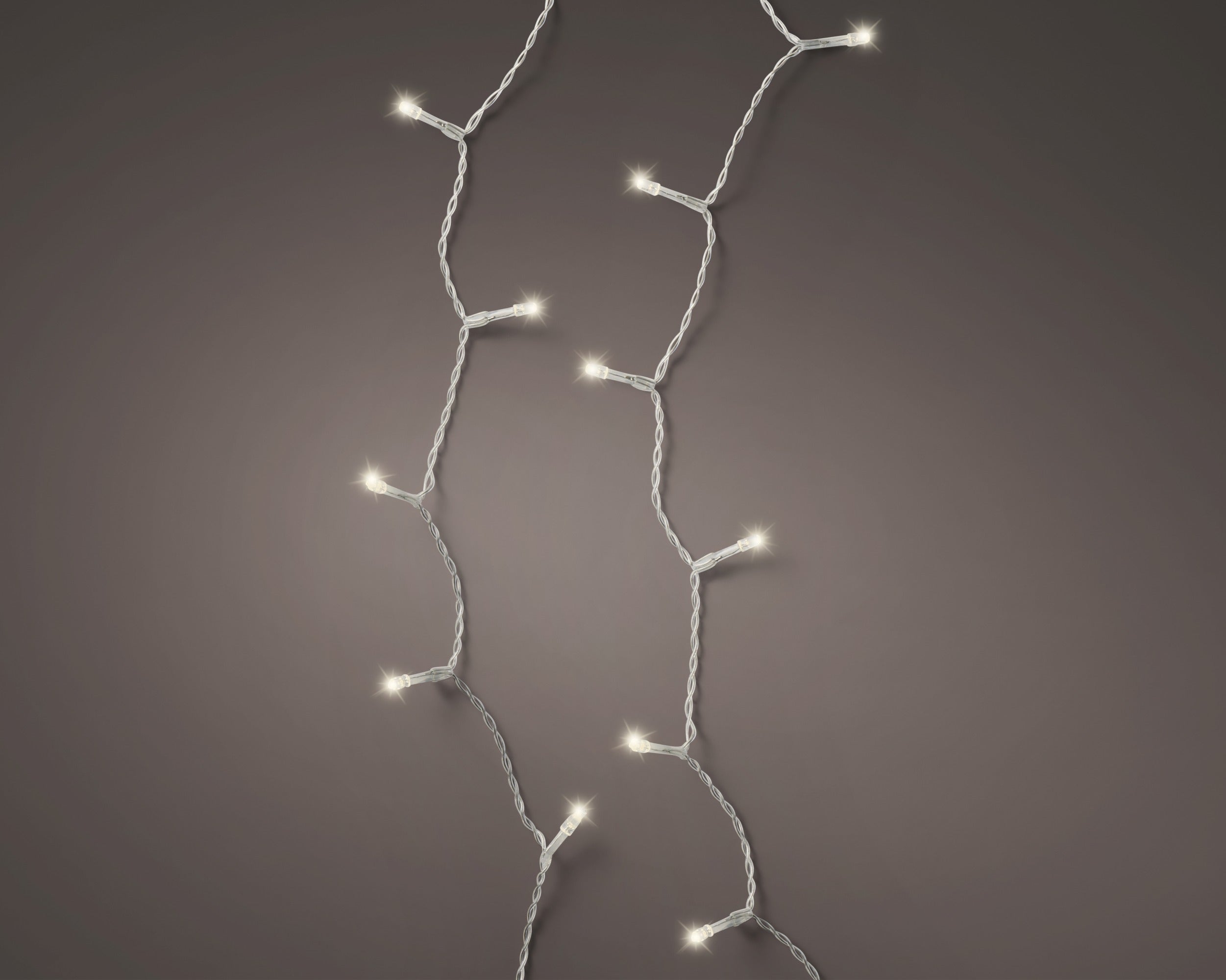 Lumineo LED durawise basic twinkel baterij 350cm 48L - transparant/warm wit - kerstverlichting