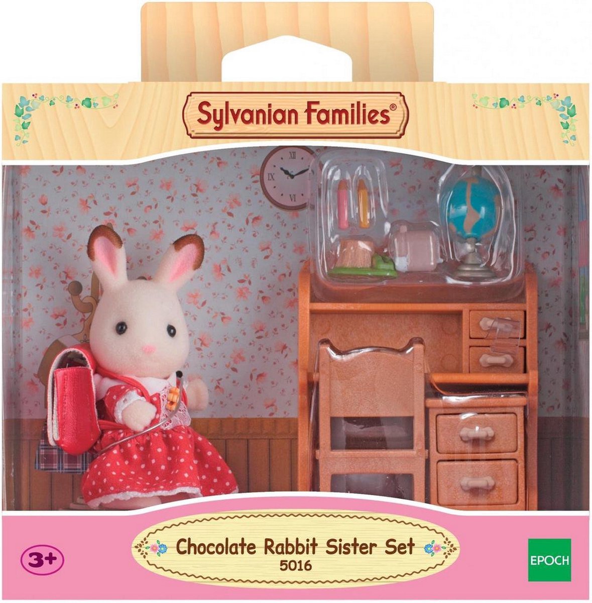 SYLVANIAN - Choco meisje konijn/bureel 2204