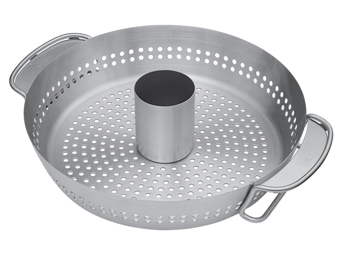 WEBER GBS - Gevogelte stomer - kip berei den op de BBQ - Br42xH9x44cm RVS