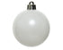 Kerstballen kunststof mat 10cm - winterwit 4st. 4st.