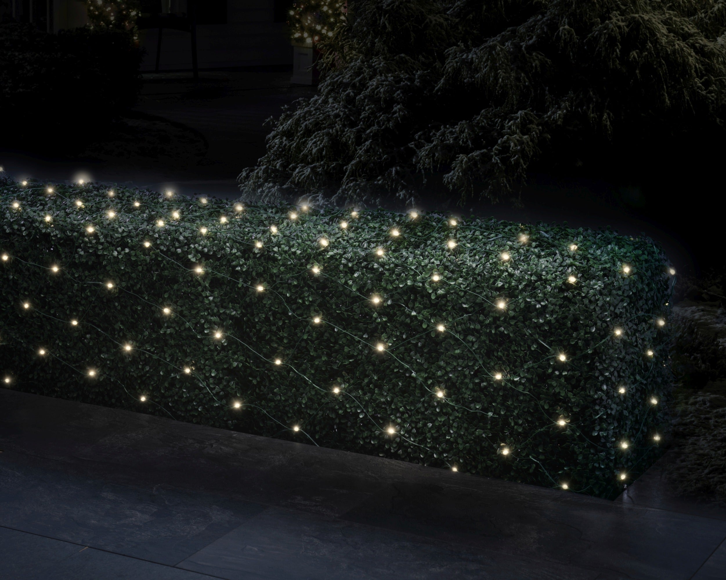 Lumineo LED net 260x100cm 200L - zwart/warm wit  - kerstverlichting