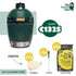BIG GREEN EGG Medium 38cm - hoogte 72cm gratis:houtskool 9kg-aspook-conveggtor