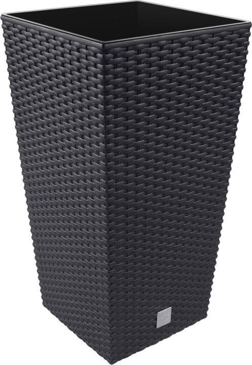 RATO SQUARE bloempot - 32.5x61cm - zwart TU UC