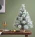 Kerstboom mini vancouver 42x60cm - groen/wit tree 34tips - groen/ wit