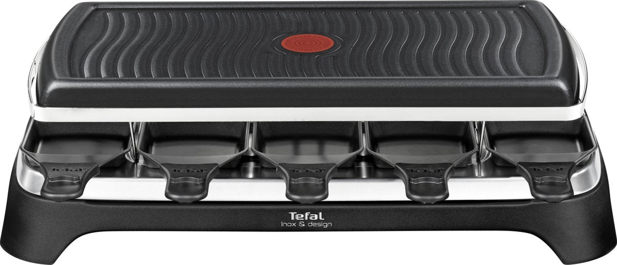 TEFAL raclette - inox & design  1350W 10 personen