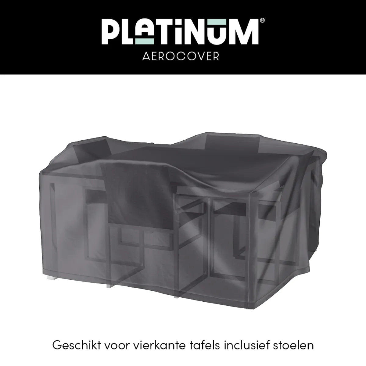 AEROCOVER Tuinset hoes - 130x130xH85cm - antraciet