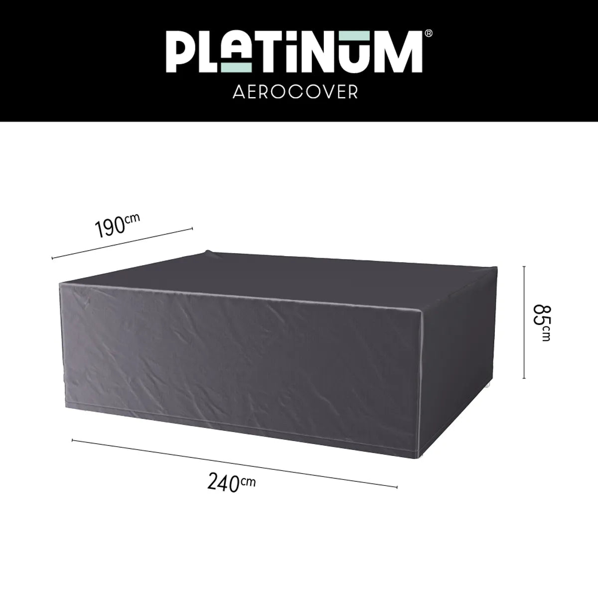 AEROCOVER Tuinset hoes - 240x190xH85cm - antraciet