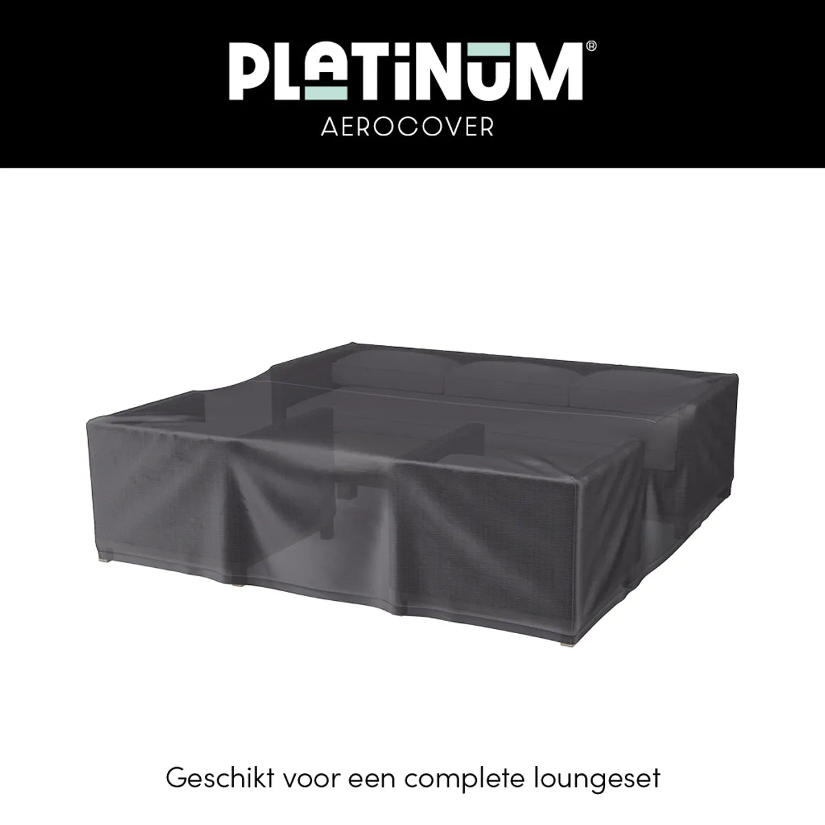 AEROCOVER Loungeset hoes - 210x200xH70cm - antraciet