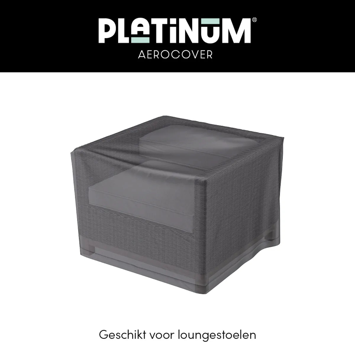 AEROCOVER Loungechair hoes - 100x100xH70 cm - antraciet