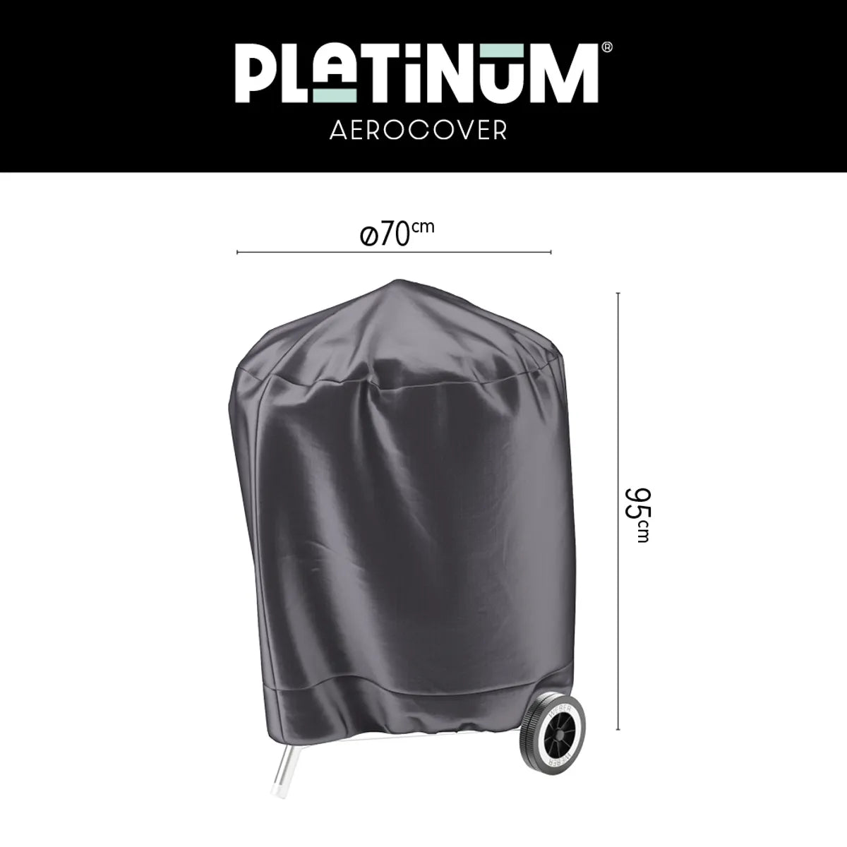 AEROCOVER BBQ Kettle hoes diam 67cm - antraciet