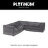 AEROCOVER Loungeset hoes L-vorm - 235x 235x100xH70cm - antraciet