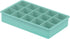 DOTZ Ijsblokjesvorm kubus - aqua blauw silicone ijsblokjes 3.5x3.5cm