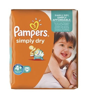 PAMPERS Simply Dry maxi nr.4 - 34st.