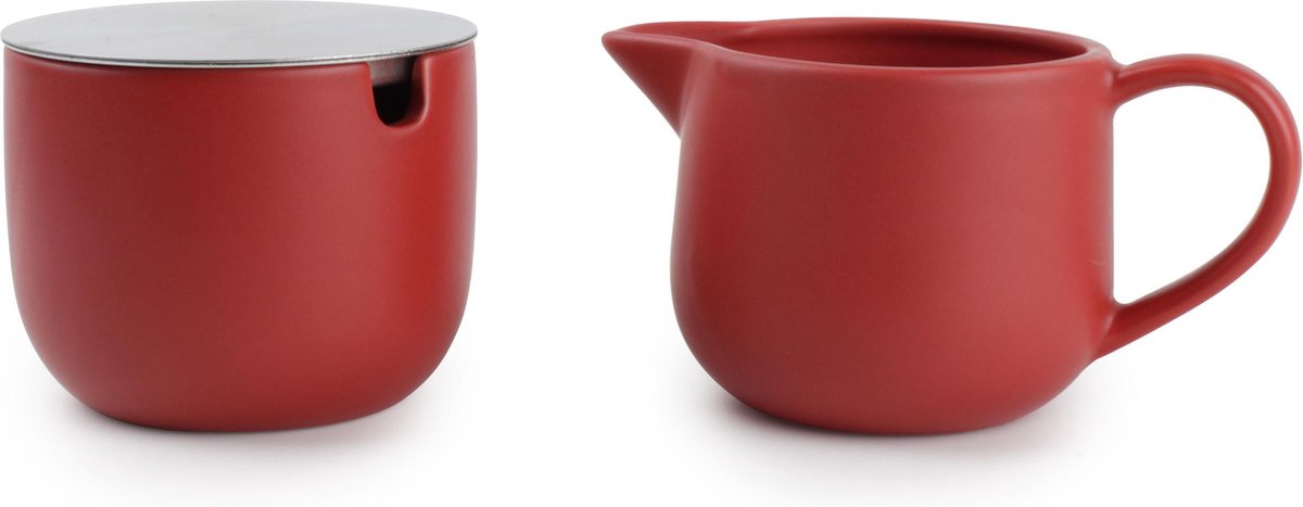 S&P Cafe rood - Melkkan & suikerpot TU UC
