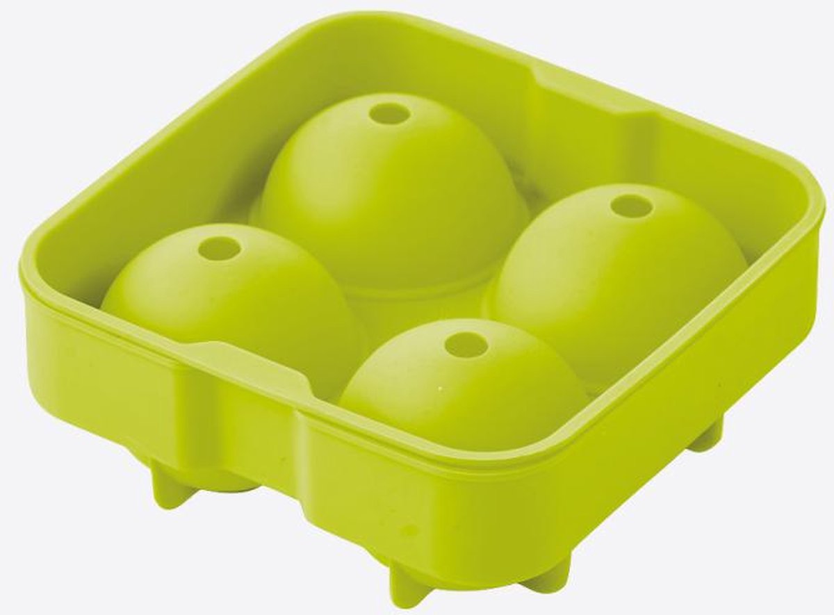 POINT VIRGULE Ijsballenvorm - 4x 4.5cm - groen silicone