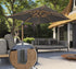 PLATINUM Inground base - zwart - ingraaf parasolvoet voor zweefparasols