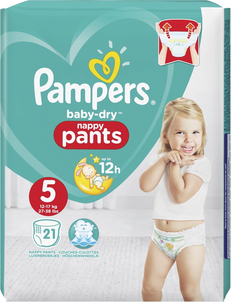 PAMPERS Baby Dry broekjes nr. 5 - 21st.