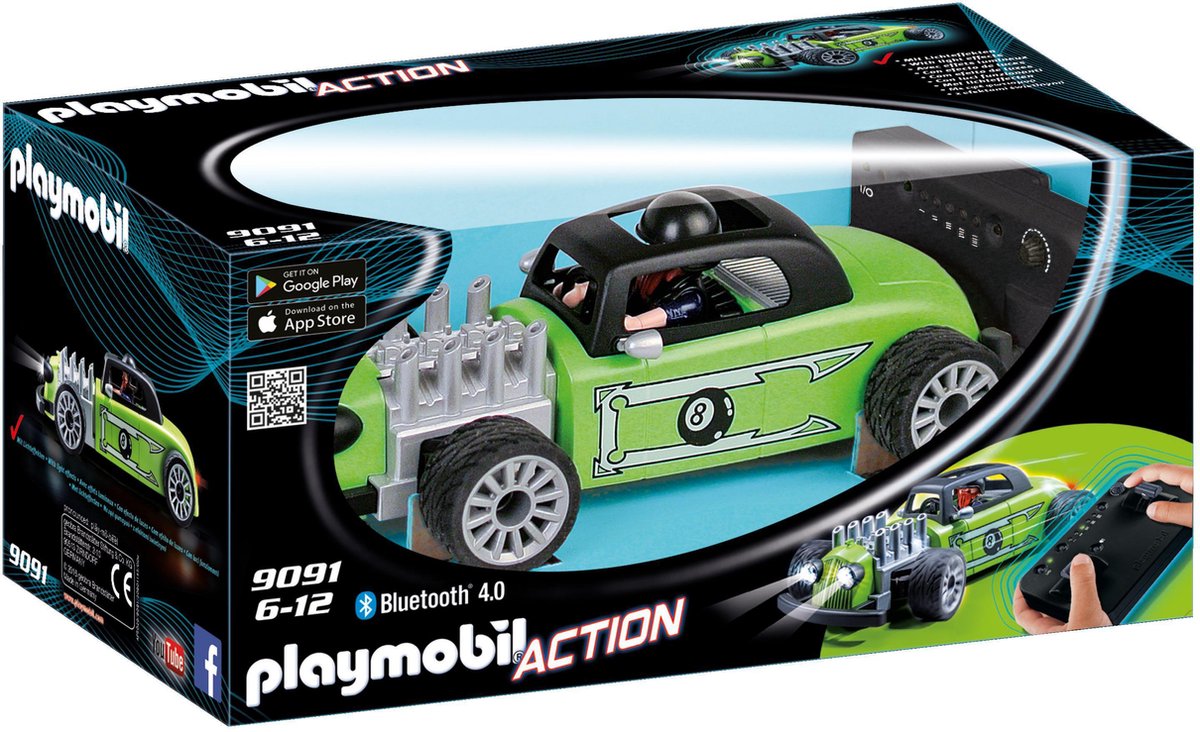 PLAYMOBIL City Action 9091 RC hot rod racer     tu uc