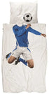 SNURK Soccer dekbedovertrek - 140x200cm - blauw