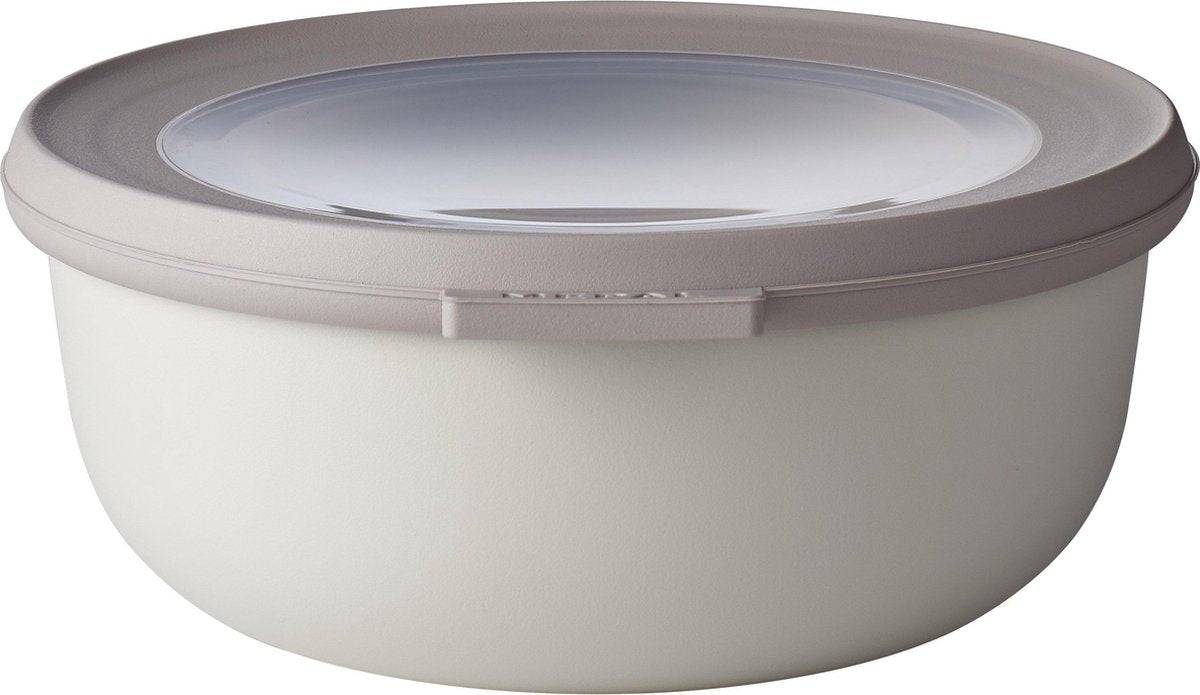 MEPAL Cirqula multikom 750ml- wit nordic rond met deksel voor koelkast/vriezer