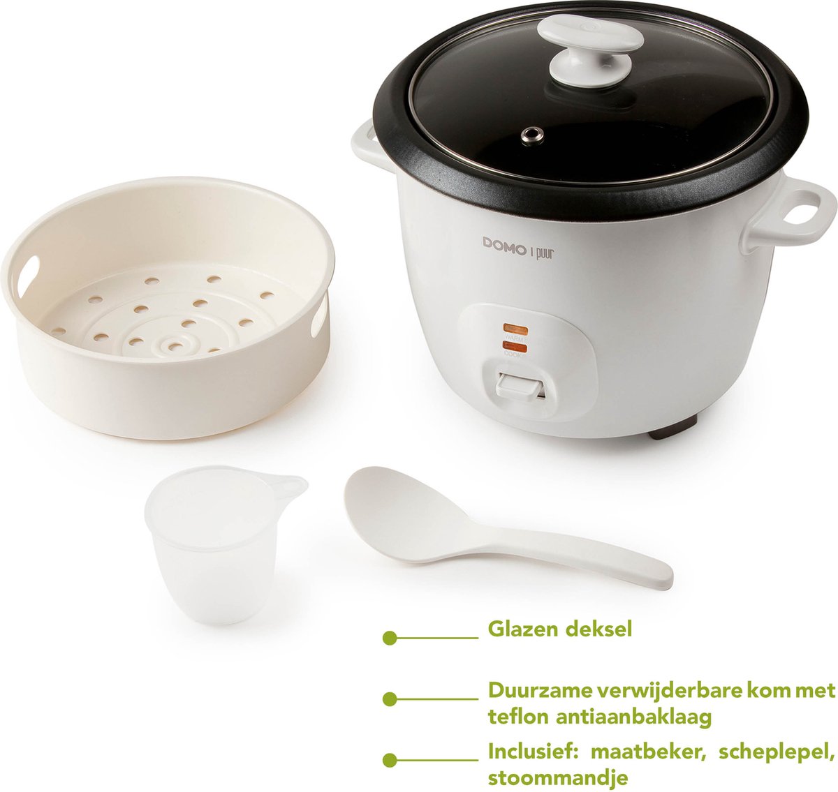 DOMO Puur - Rijstkoker 1.3L
