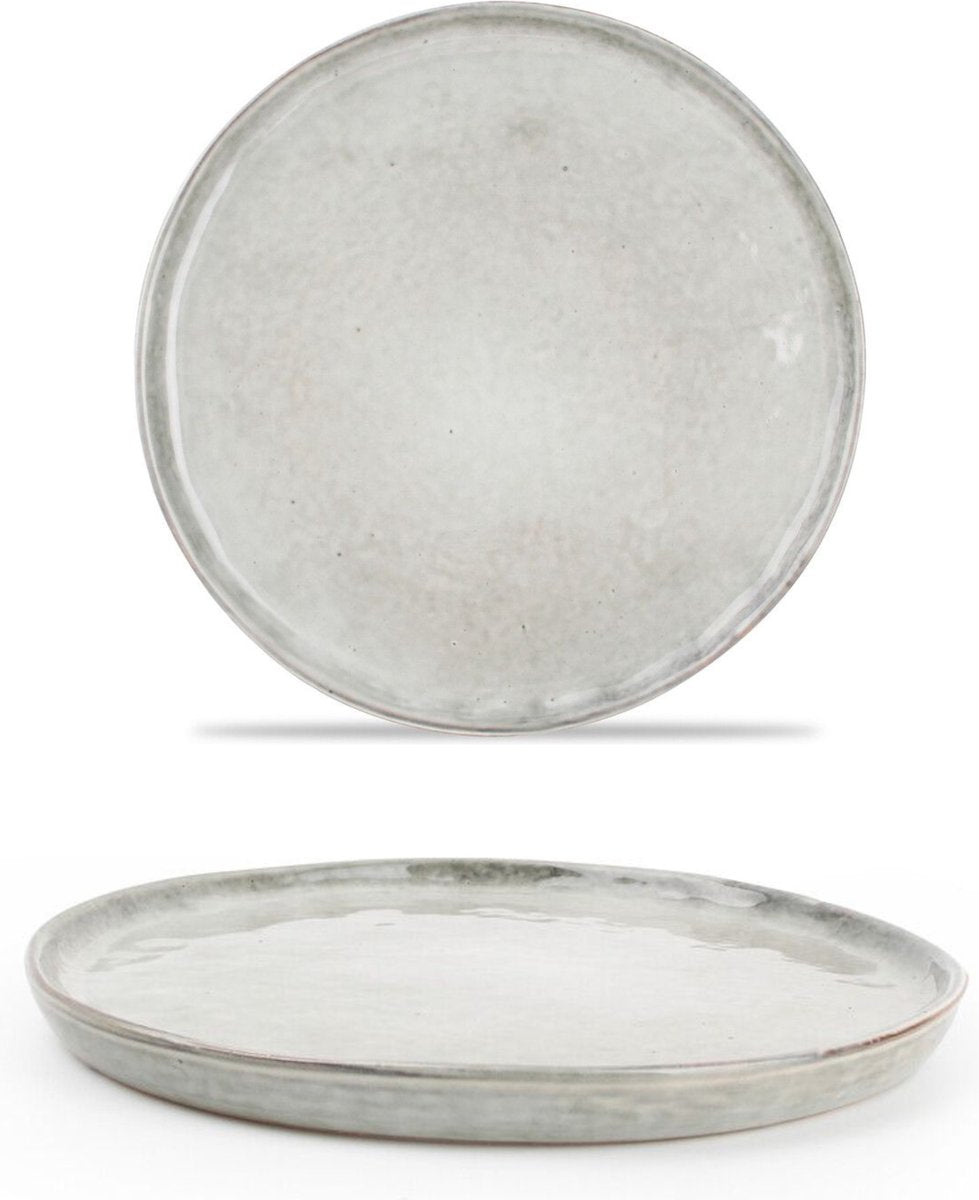S&P Artisan groen - Plat bord 20cm opstaande boord