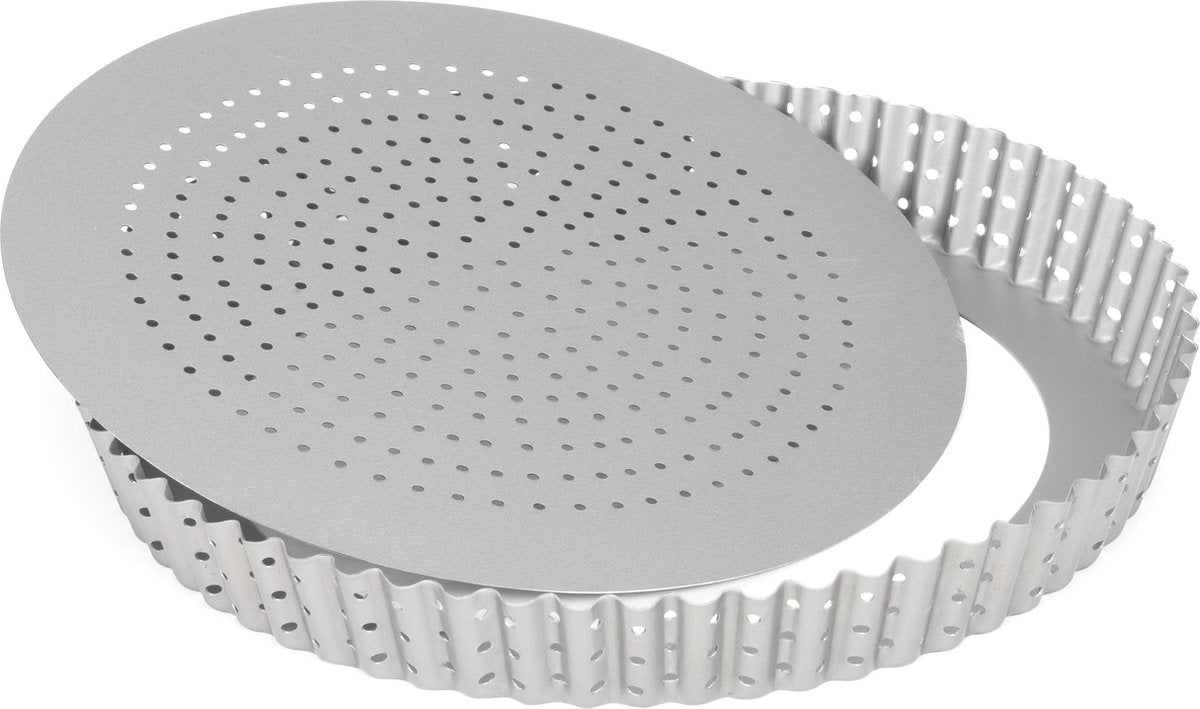 PATISSE Silver top taartvorm 28cm - geperforeerd