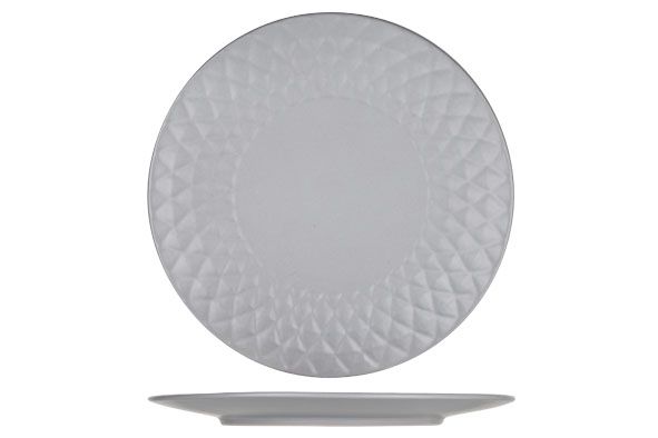 PRISMA grijs - Plat bord 27cm tu lu