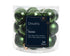 Kerstballen glas glans/mat mix 2.5cm - dennengroen 24st. groen 24stuks