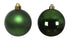 Kerstballen kunststof glans/mat mix 10cm - dennengroen 4st. groen 4st.