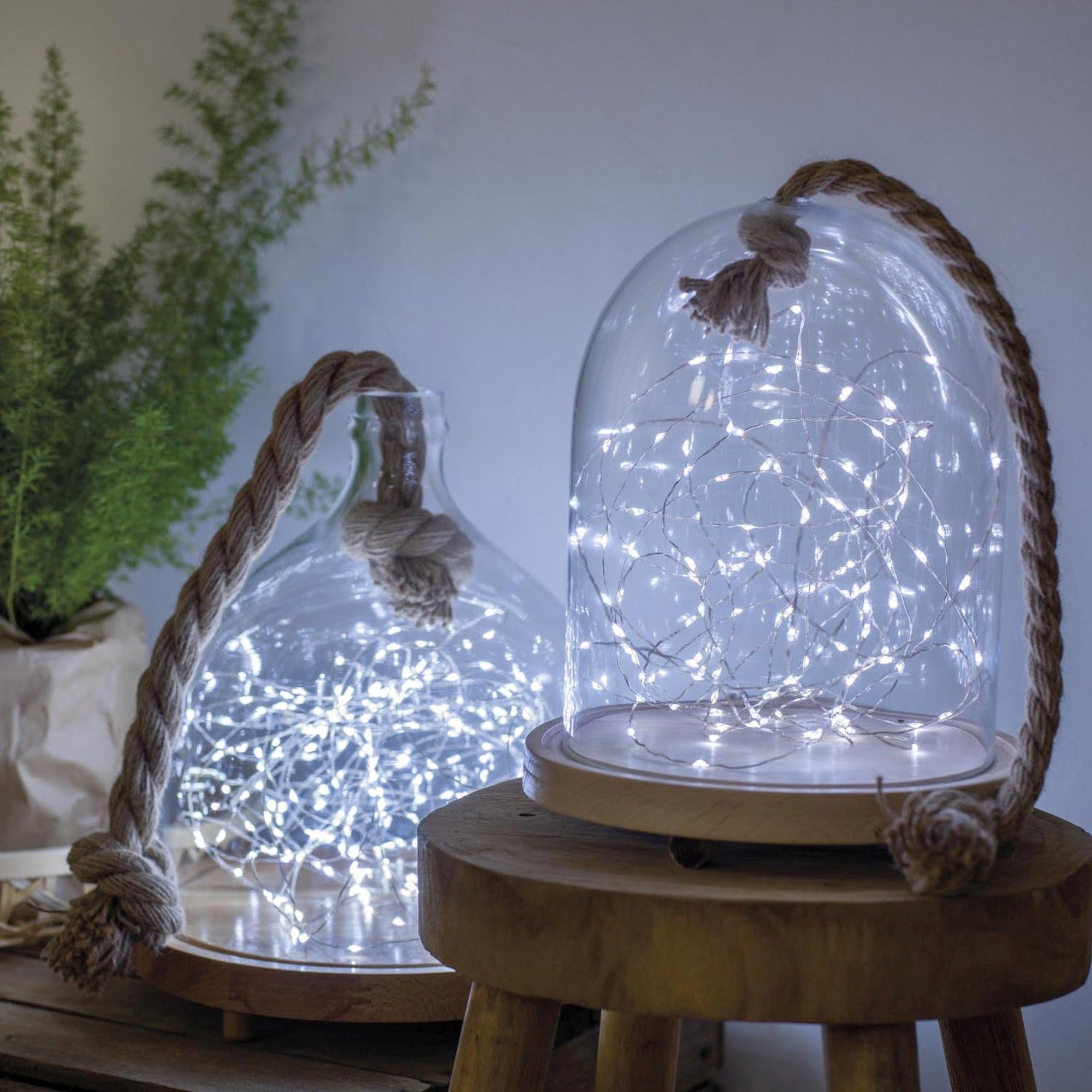 Lumineo LED stringlight binnen 195cm 40L - koel wit - kerstverlichting