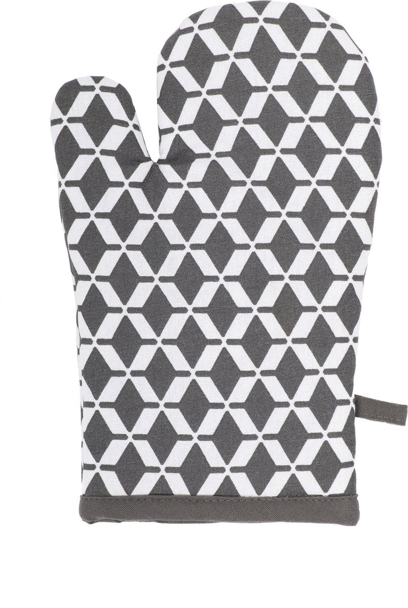 TISECO Geo Square ovenwant - 18x28cm - grijs