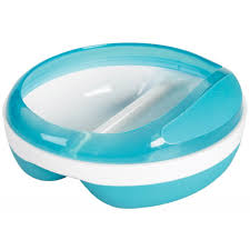 OXO TOT bord m/2 vakjes - aqua tu