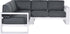 GARDEN IMPRESSIONS - CUBE Loungeset hoek 3dlg - wit mat/ reflex black - 235x235x85cm  TU UC