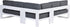 GARDEN IMPRESSIONS - CUBE Loungeset hoek 3dlg - wit mat/ reflex black - 235x235x85cm  TU UC
