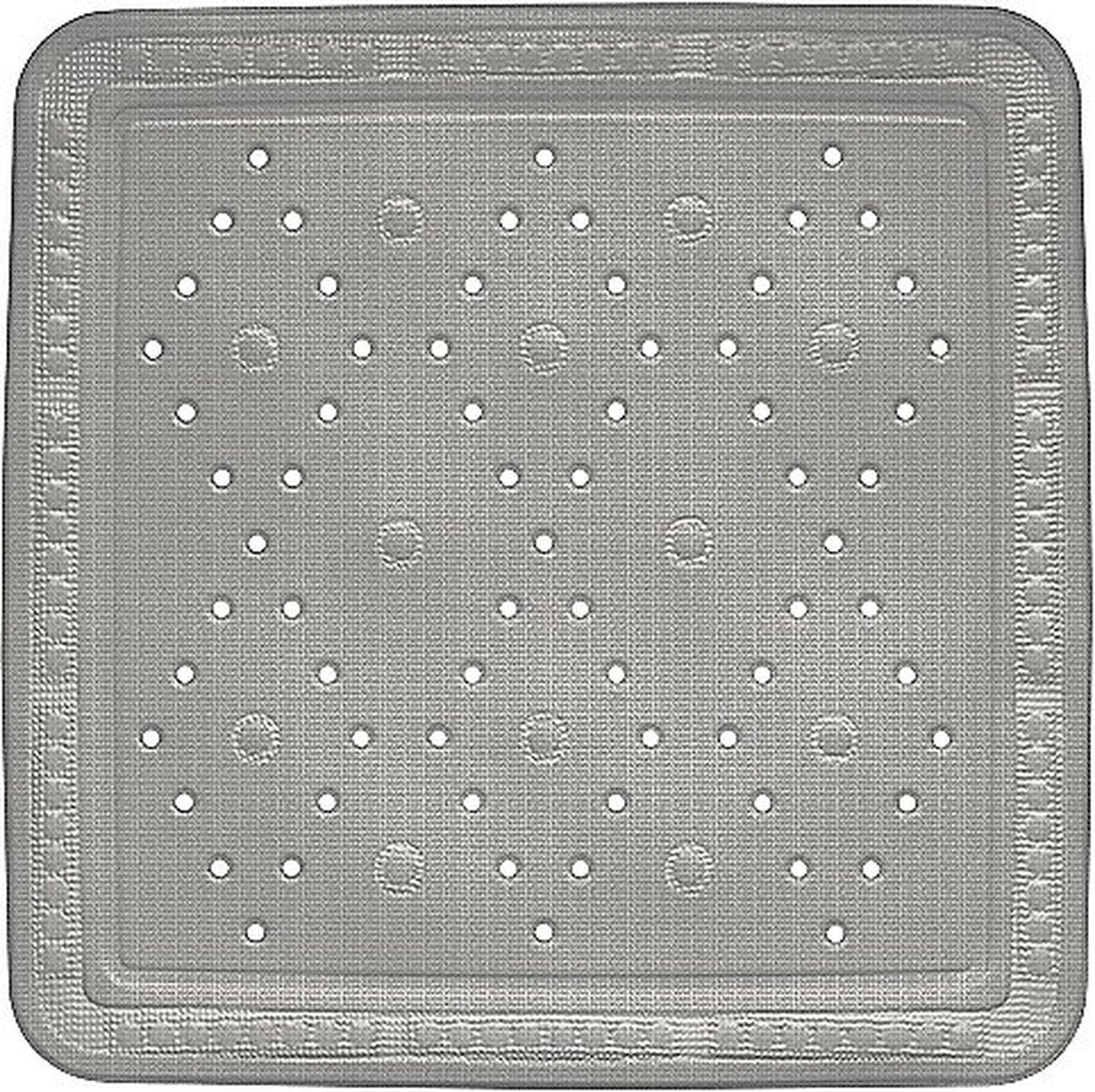 KELA Kreta douchemat - 55x55cm - grijs anti slip