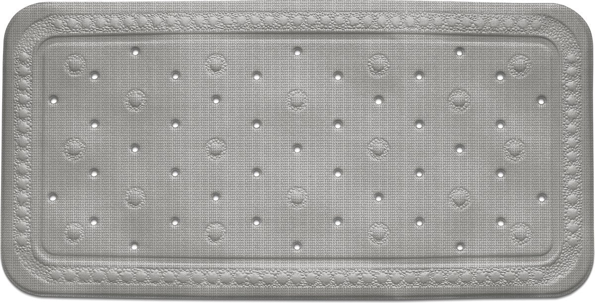 KELA Kreta badmat - 36x72cm - l. grijs anti slip