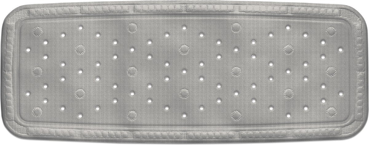 KELA Kreta badmat - 36x92cm - grijs anti slip