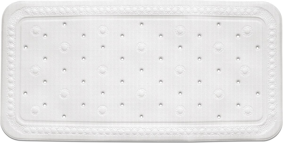 KELA Kreta badmat - 36x72cm - wit  anti- slip