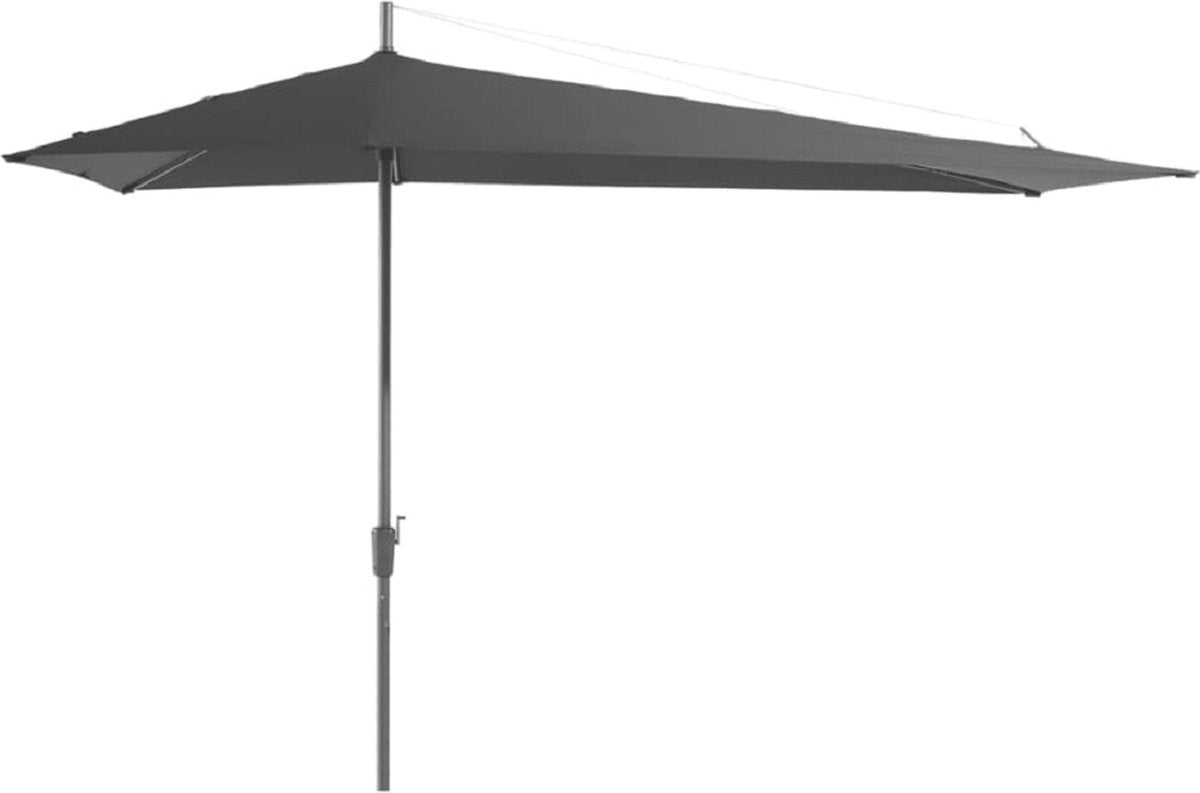 Madison SIDEWAY parasol asym.- 360x220cm - donkergrijs  excl.voet
